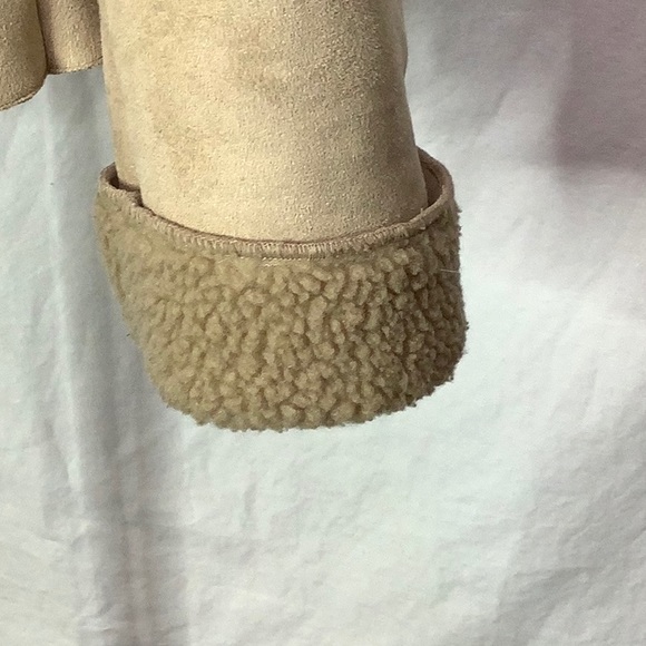 FU DA New York Vegan Suede Jacket Size L Tan Beige - Picture 6 of 10